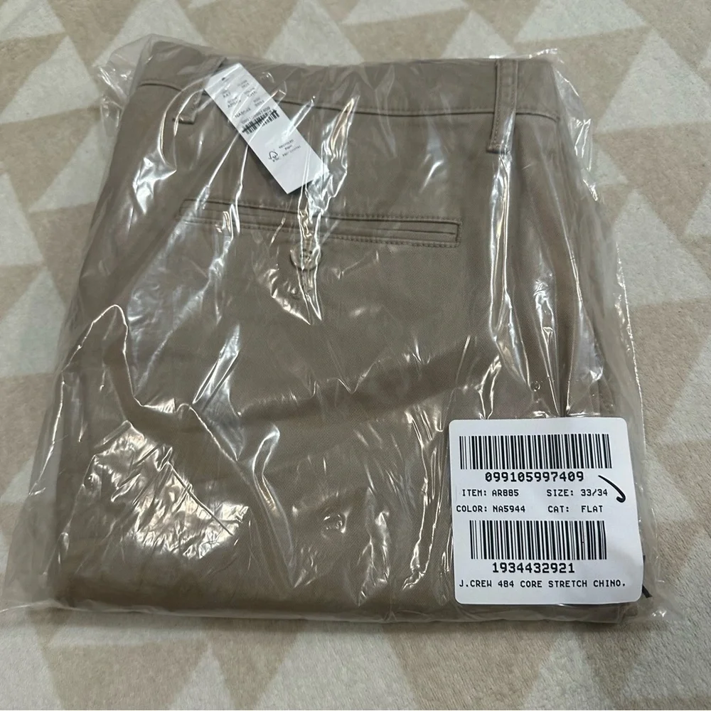 J crew 484 slim fit stretch chino pants khaki tan